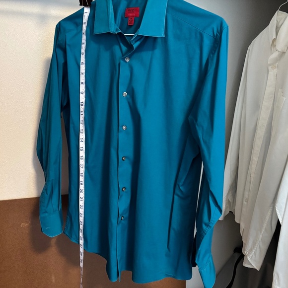 Alfani Slim Fit Stretch Button Down Collared Shirt - Picture 1 of 7